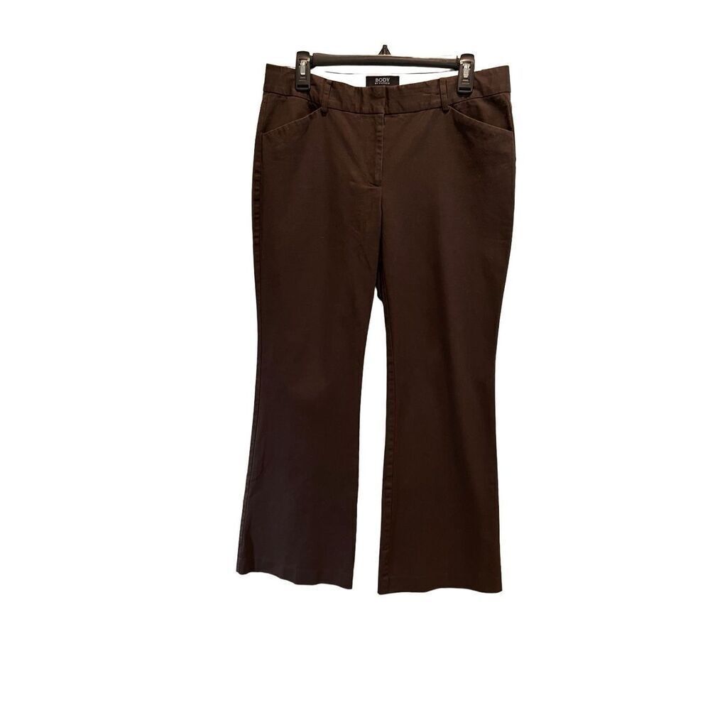 Body by Victoria chocolate brown flared leg pants - 8
